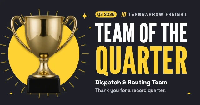 Team of the quarter Facebook post template