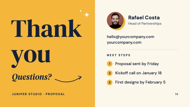 Thank you slide template