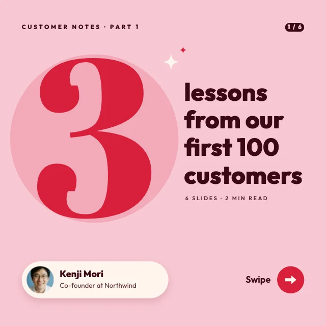 Three lessons carousel cover template