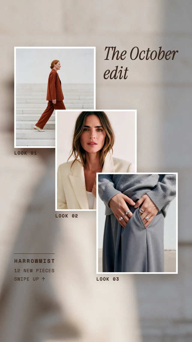 Three photo lookbook story template