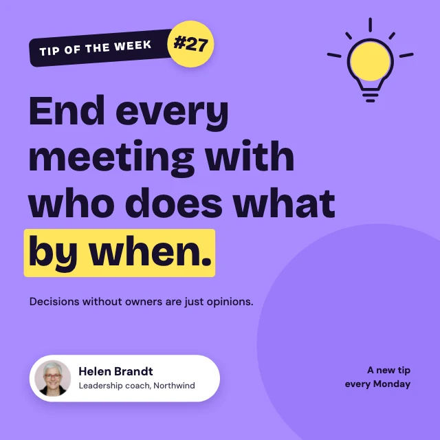 Tip of the week LinkedIn post template