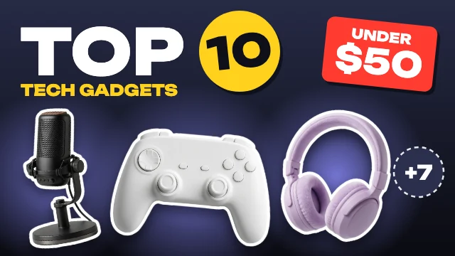 Top 10 gadgets YouTube thumbnail template
