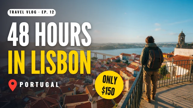 Travel vlog YouTube thumbnail template