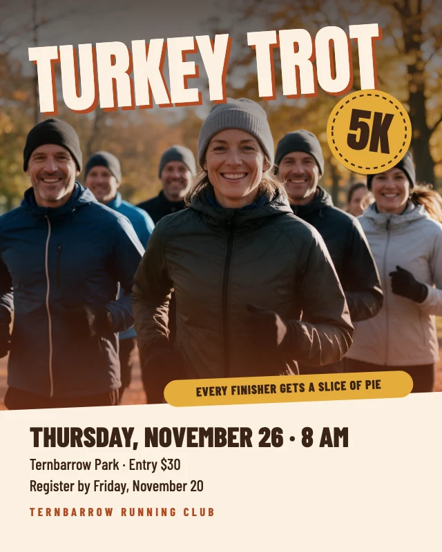 Turkey trot 5K post template