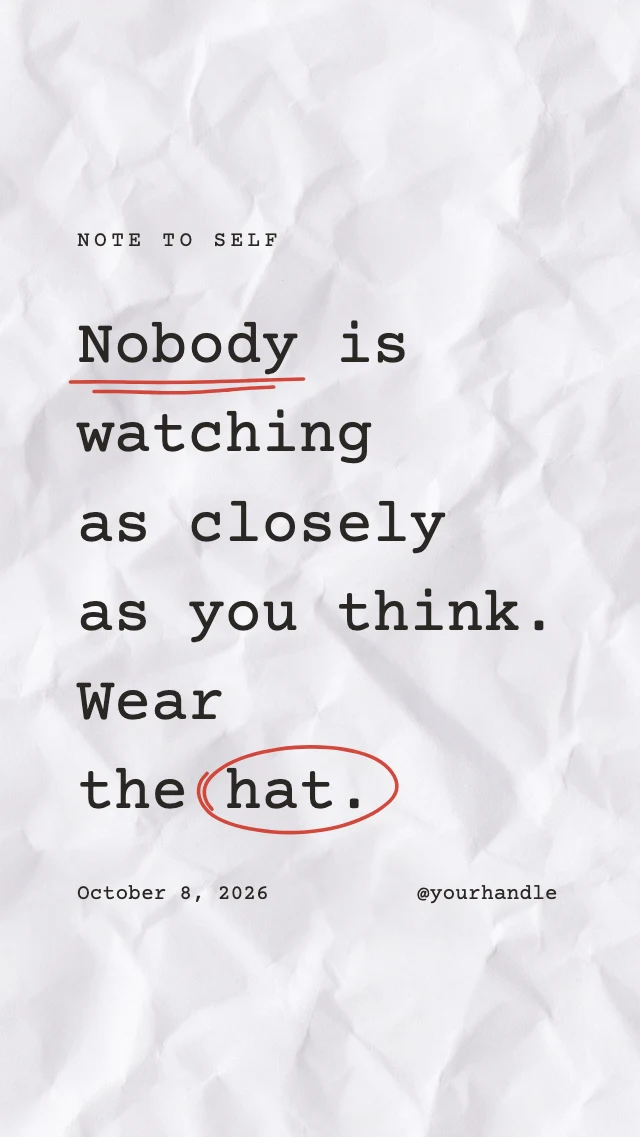 Typewriter quote story template