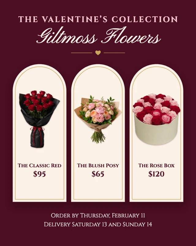 Florist Valentine’s collection post template