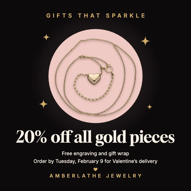 Valentine’s jewelry promo post template