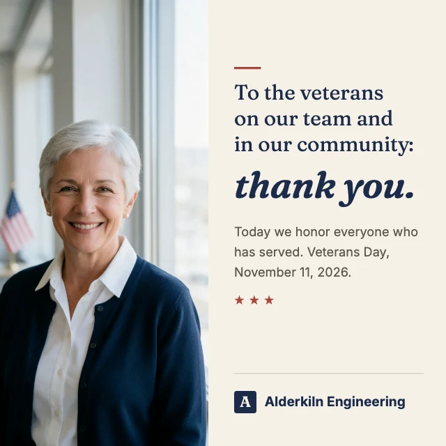 Veterans Day LinkedIn tribute template