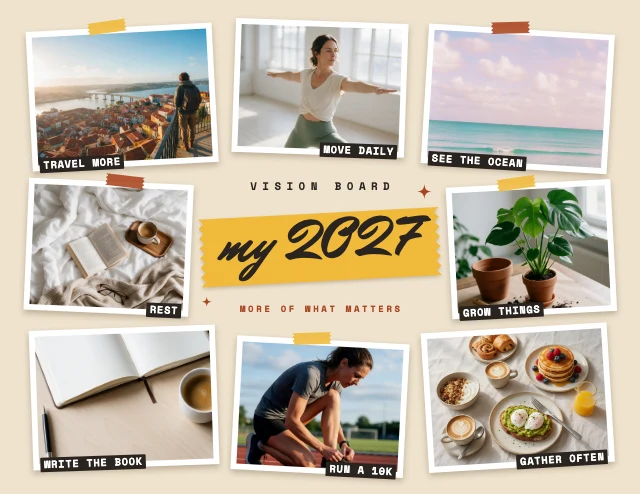 2027 vision board template