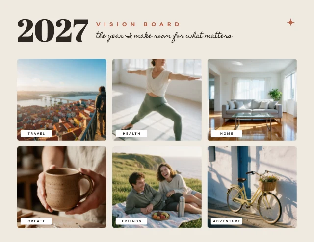 Vision board template