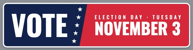 Vote November 3 bumper sticker template