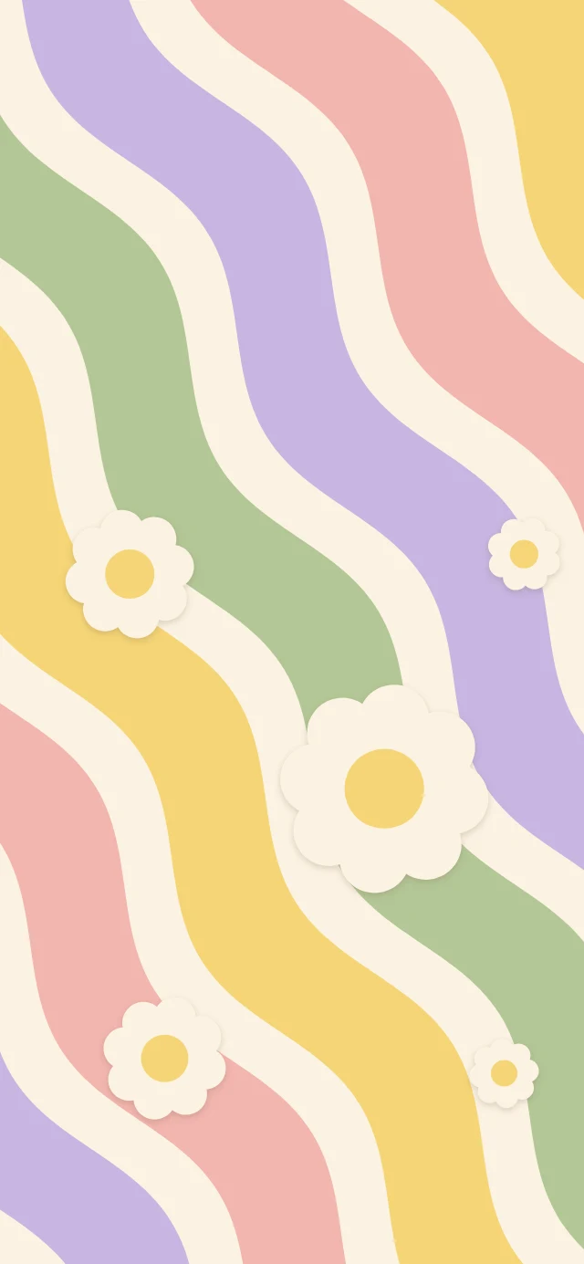 Aesthetic pattern phone wallpaper template