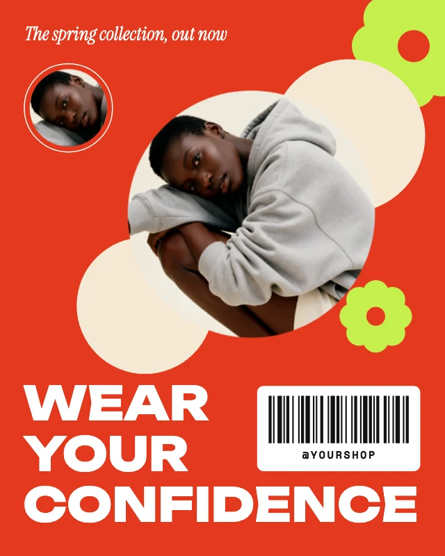 Wear your confidence campaign post template