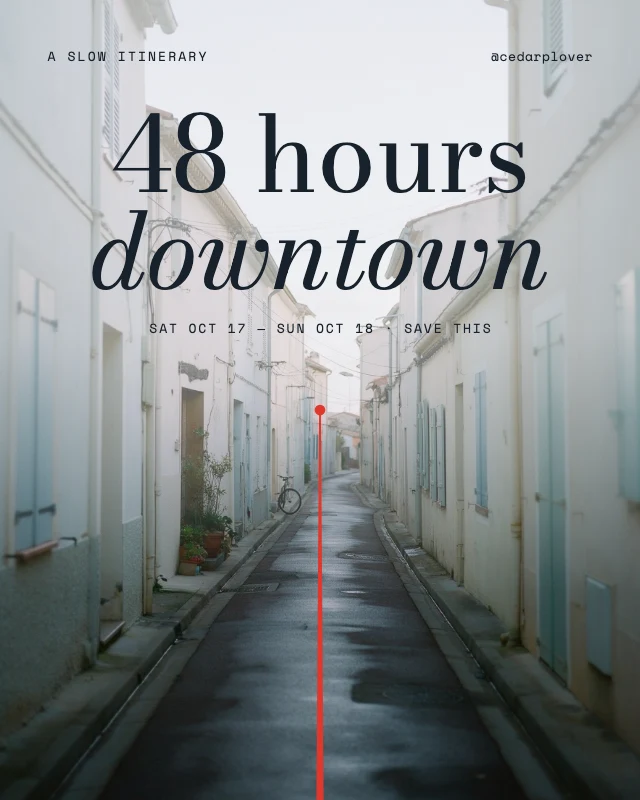 Weekend city guide carousel cover template