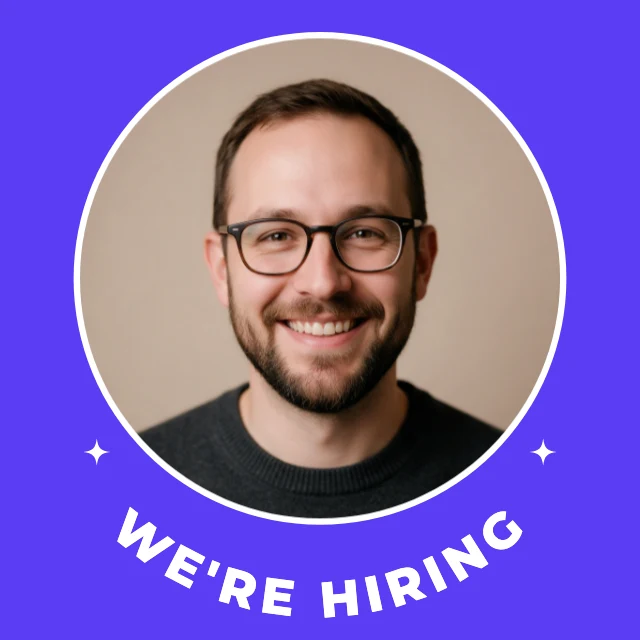 We're hiring profile picture template