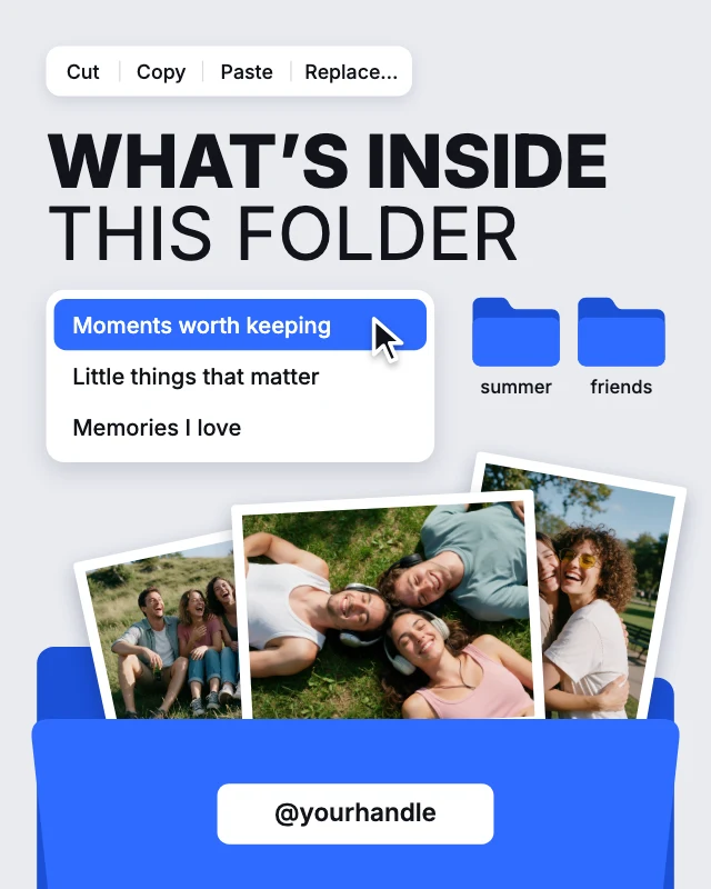 What’s inside this folder post template