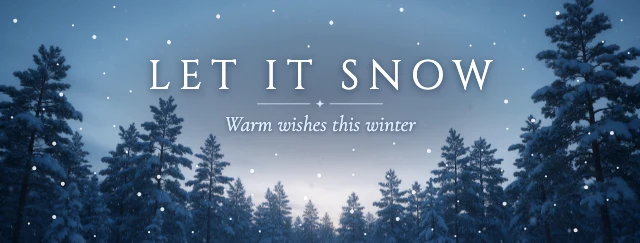 Winter Facebook cover template