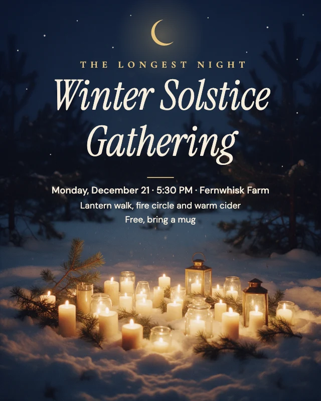 Winter solstice gathering post template