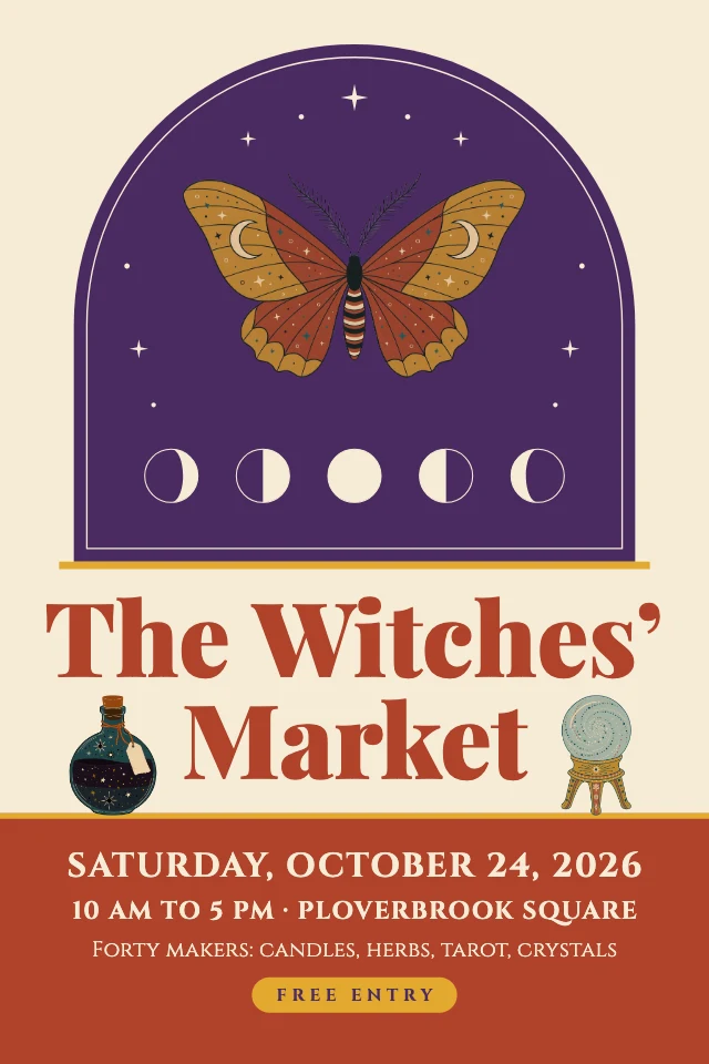 Witches' market poster template