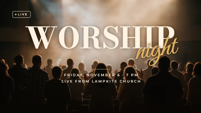 Worship night YouTube thumbnail template