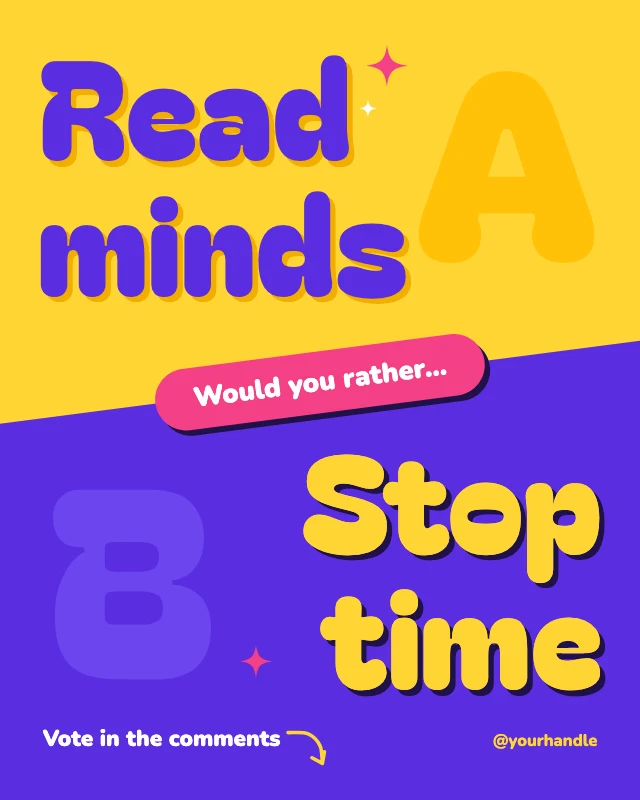 Would you rather poll post template