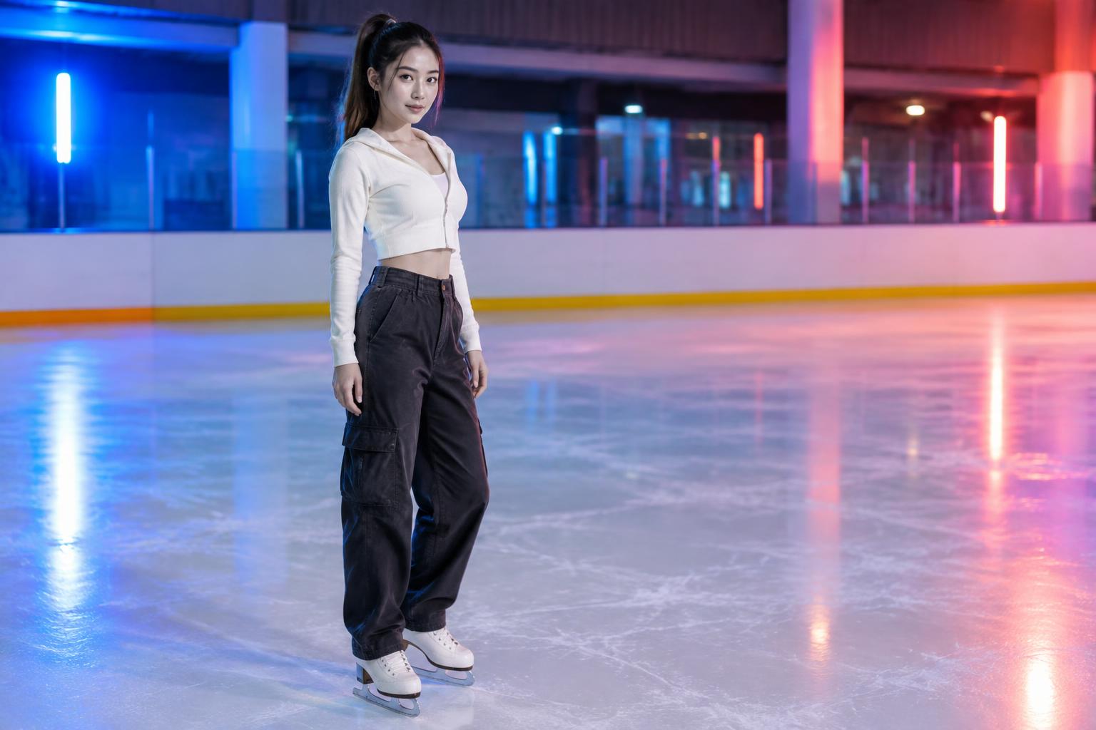 Retro roller-rink style (before)