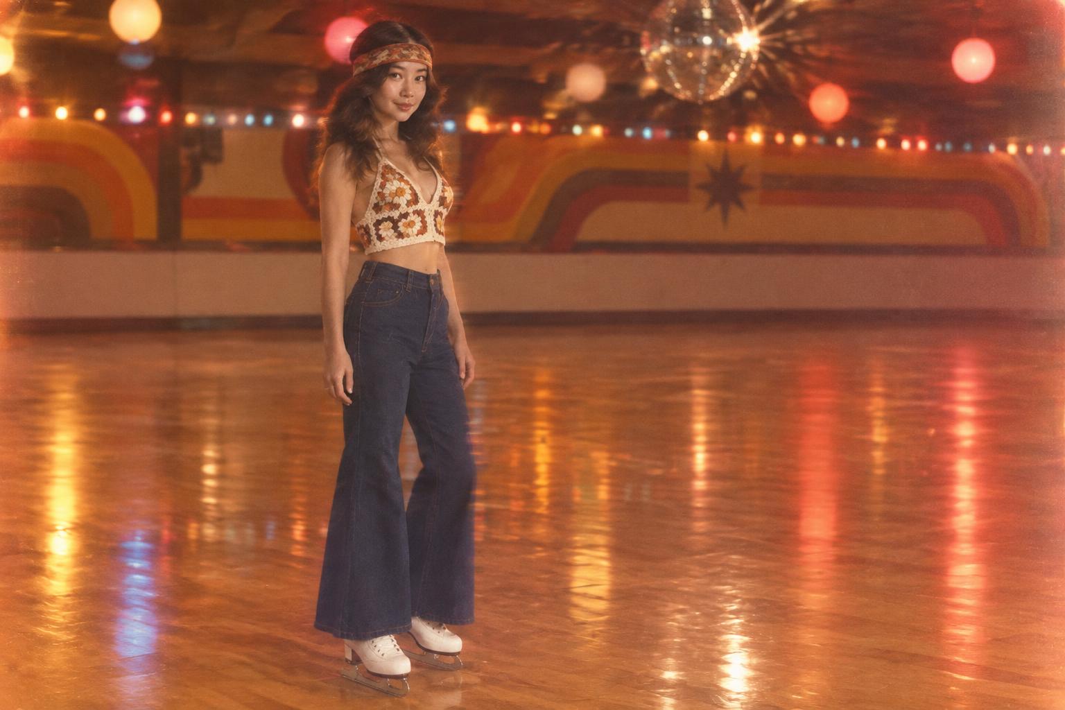 Retro roller-rink style (after)