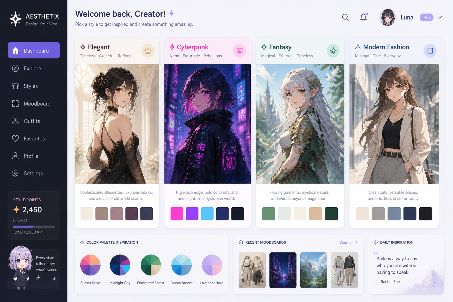 Pick a style