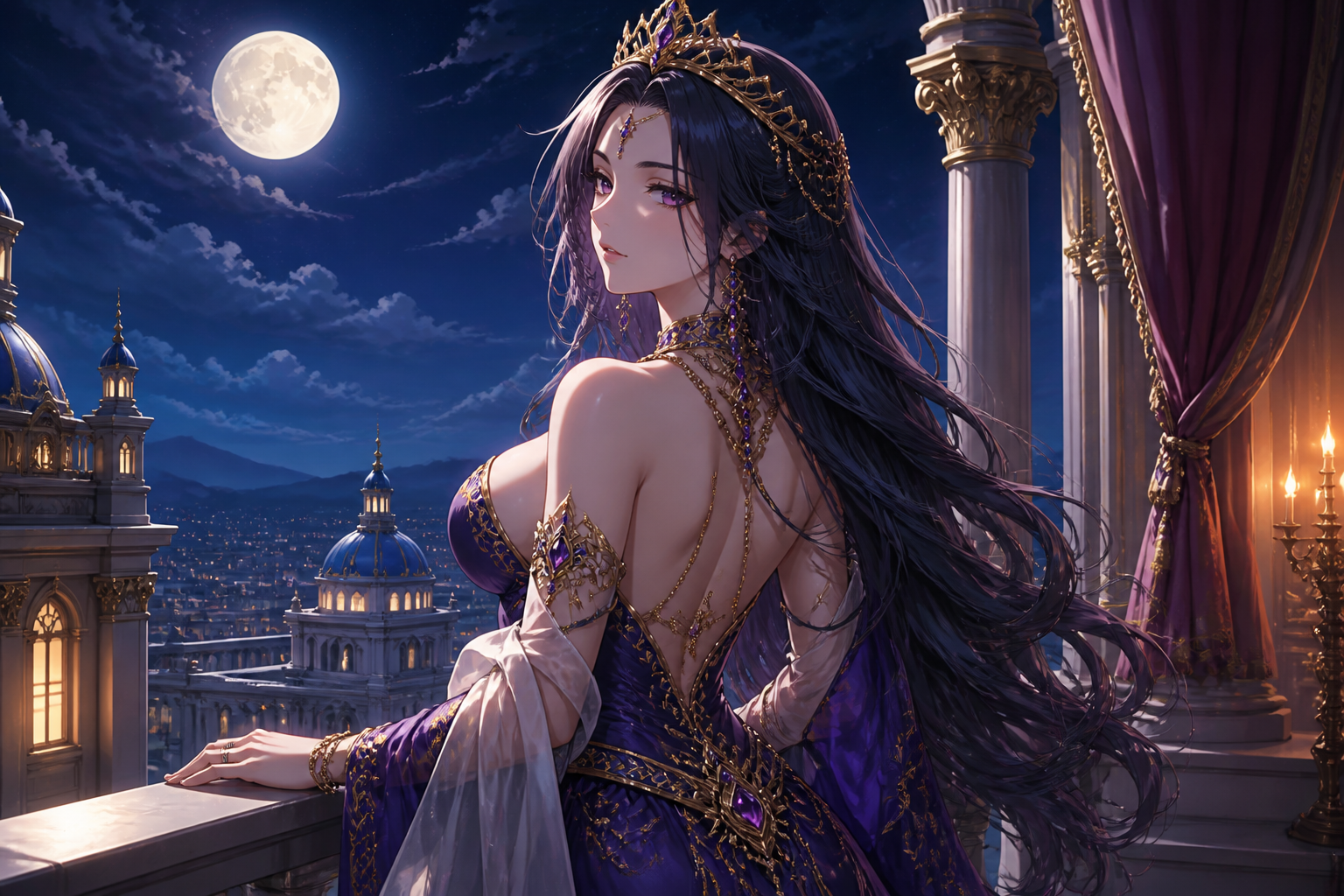 Fantasy royal anime glamour
