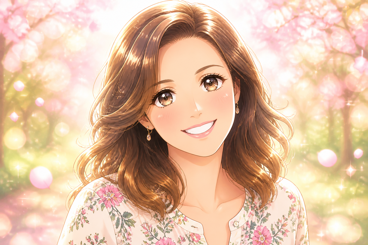 Shojo anime portrait (after)