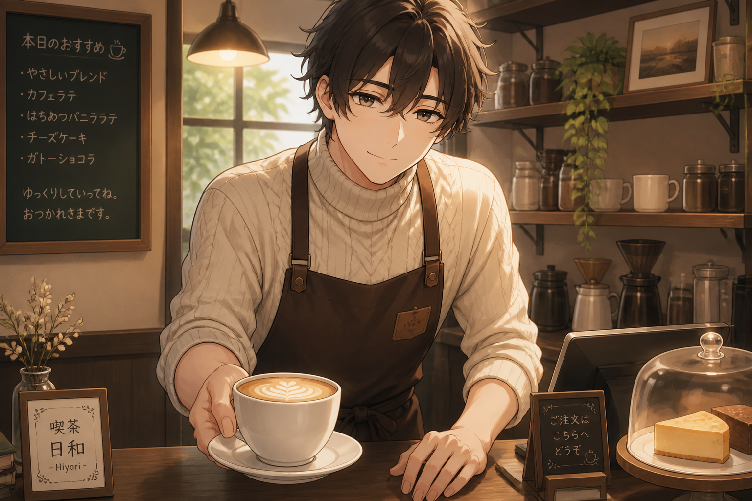 Soothing café host
