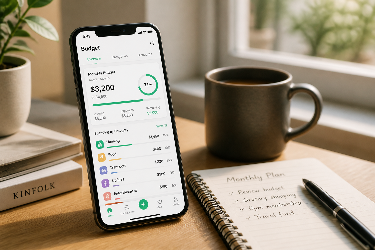 Finance app campaign look (before)