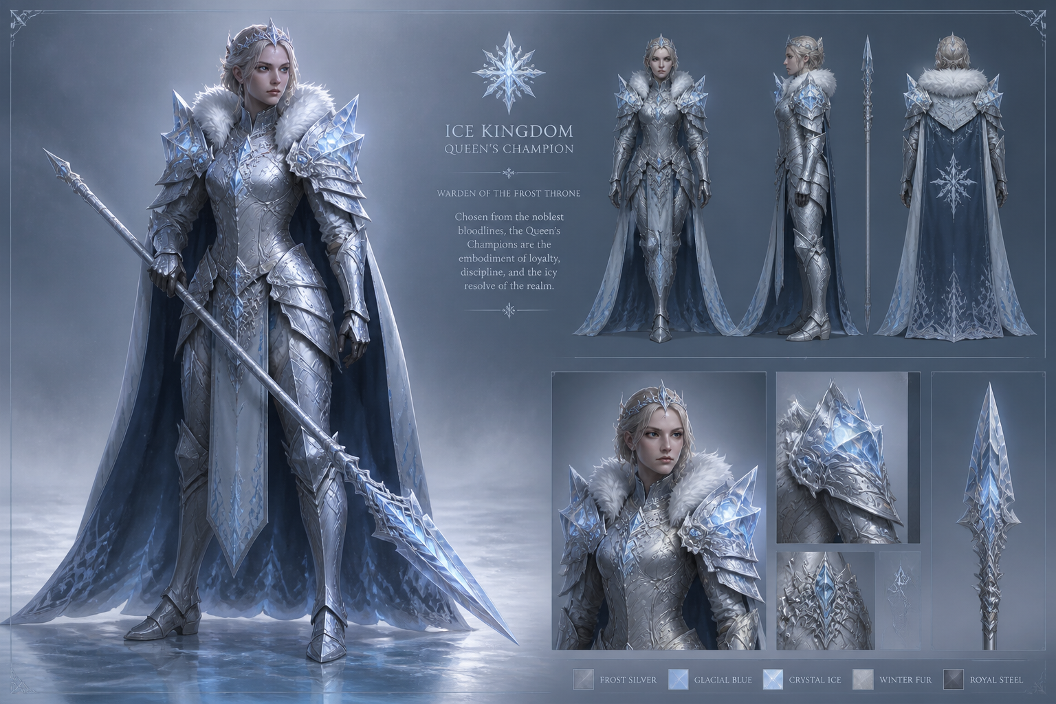 Ice kingdom champion armor