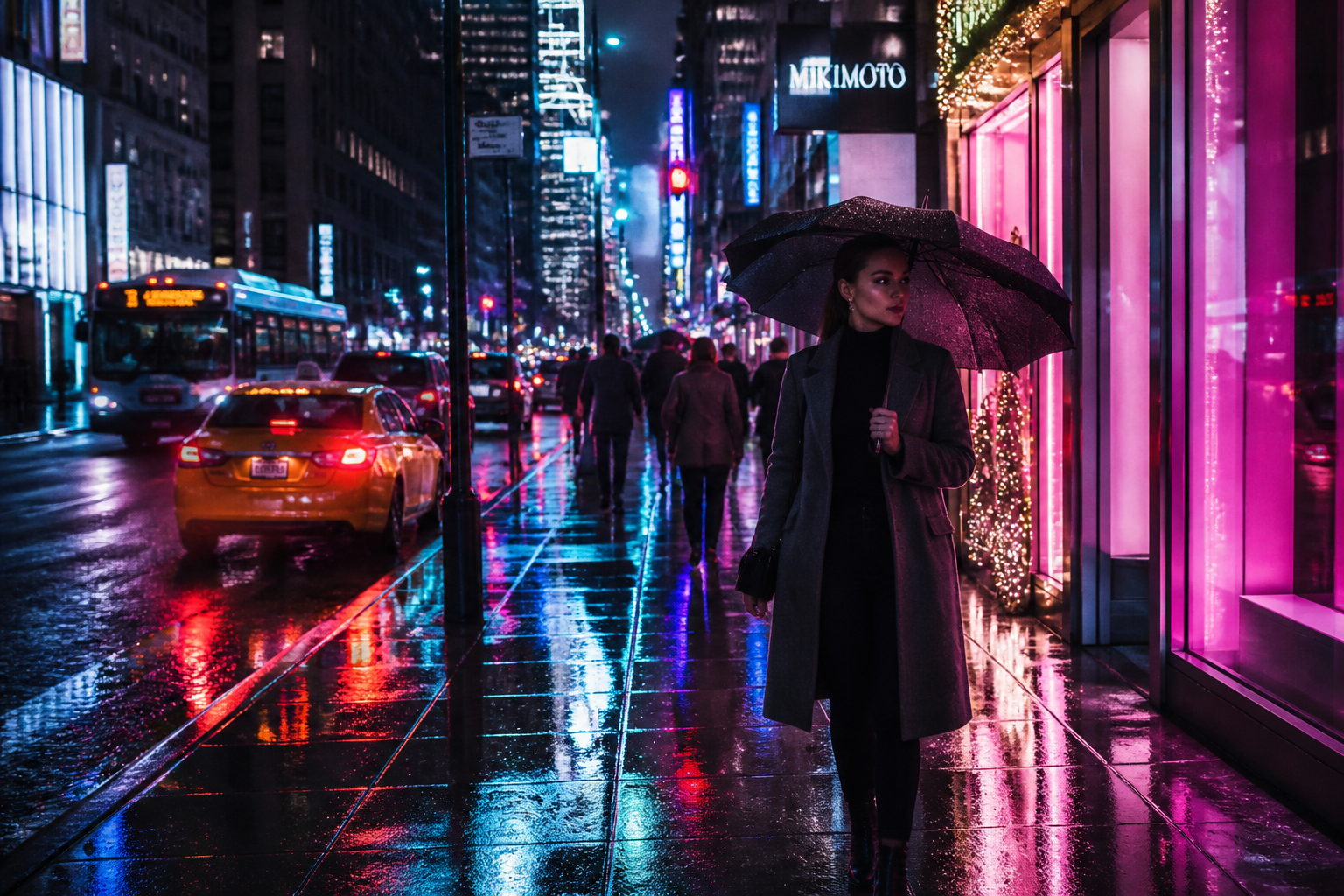 Cyberpunk street prompt (before)