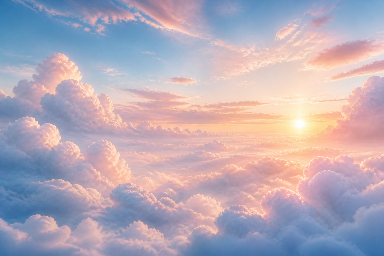 Dreamy cloudscape background