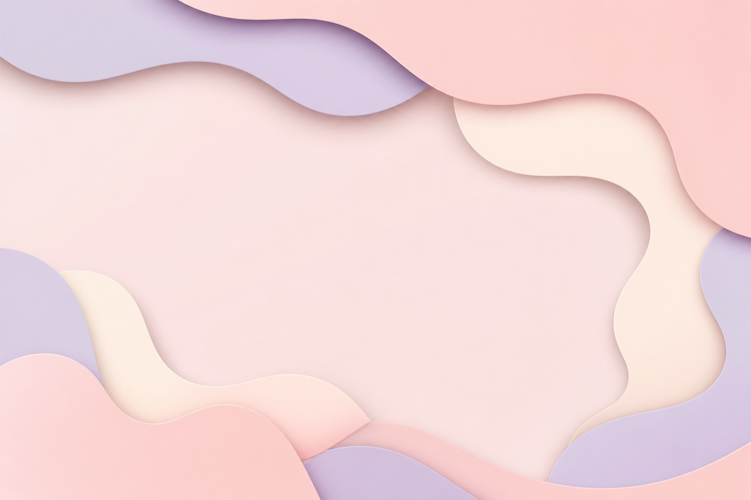 Pastel layered abstract scene