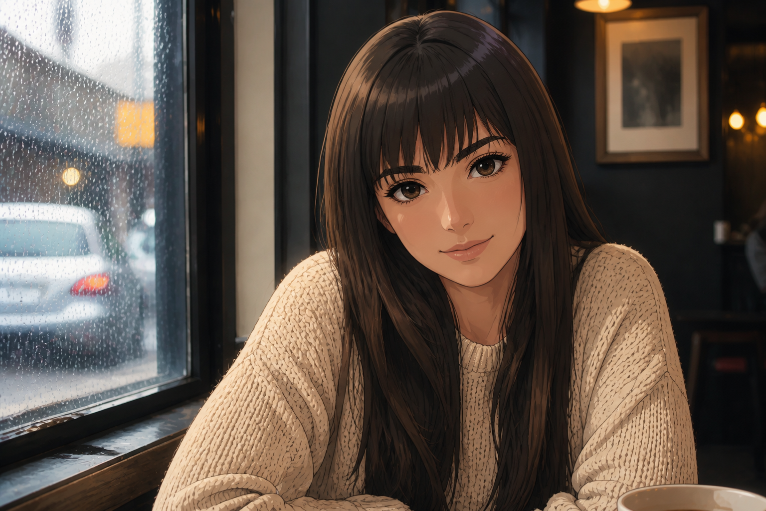 Anime straight bangs (after)