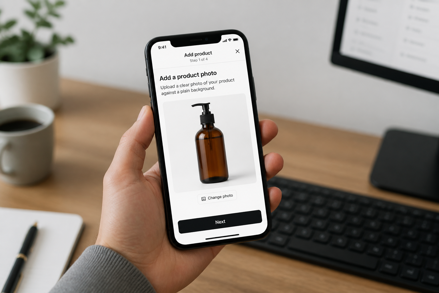 Upload your product photo