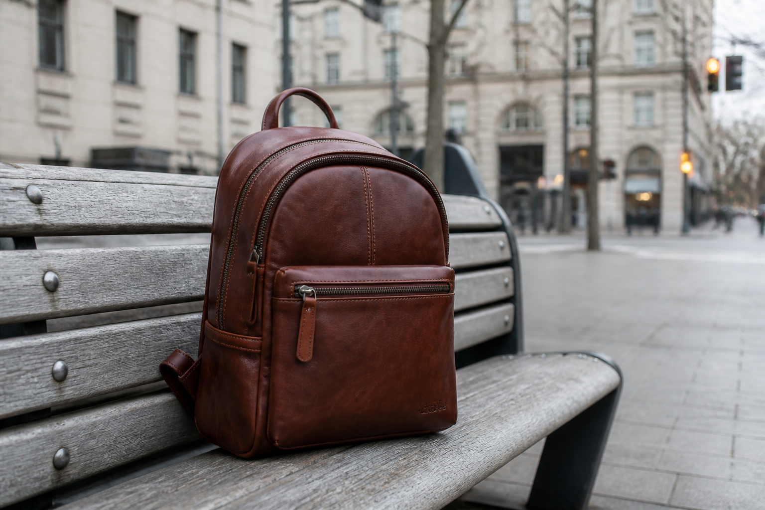 Comic-style bag ad (before)