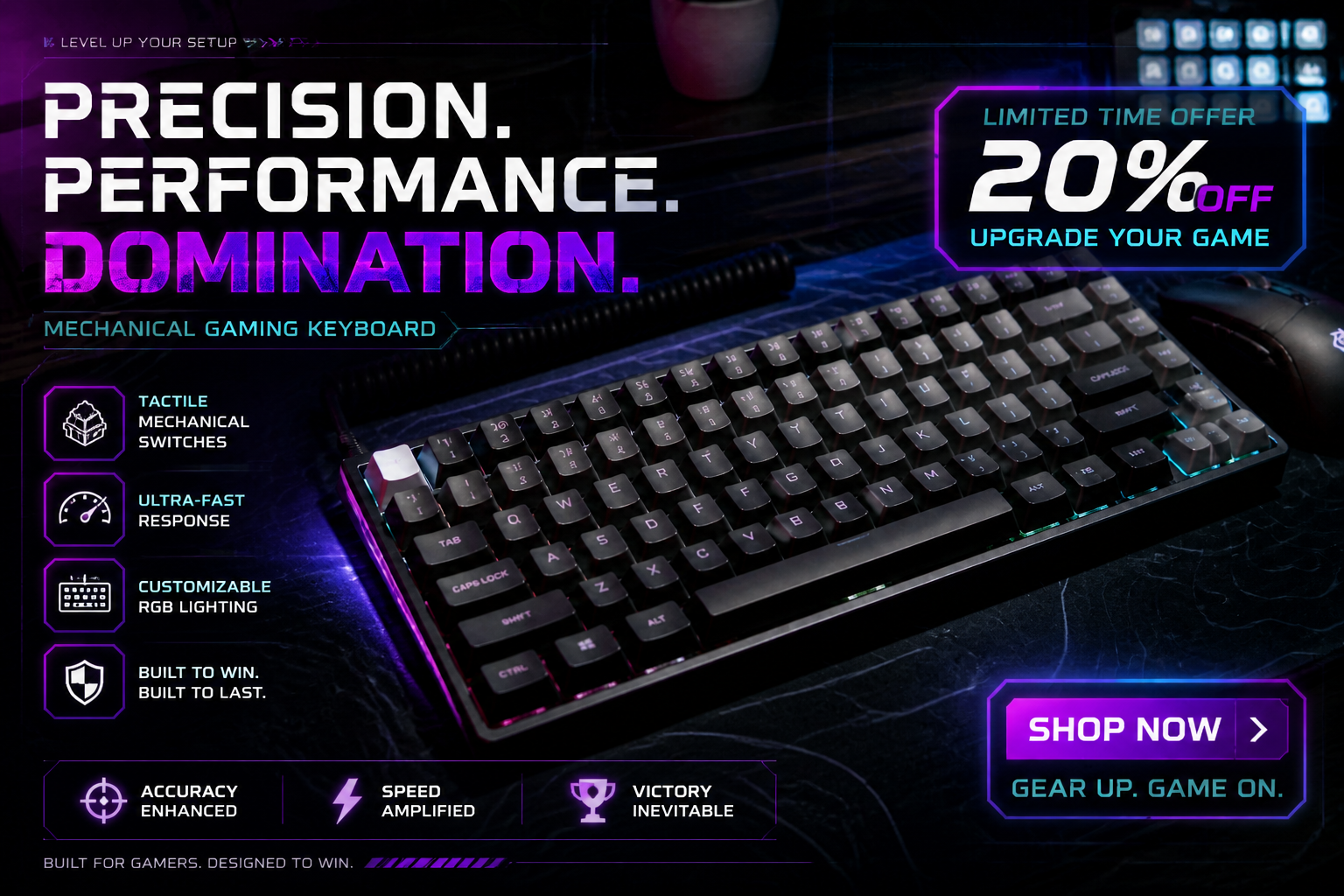 Gaming gear banner (after)