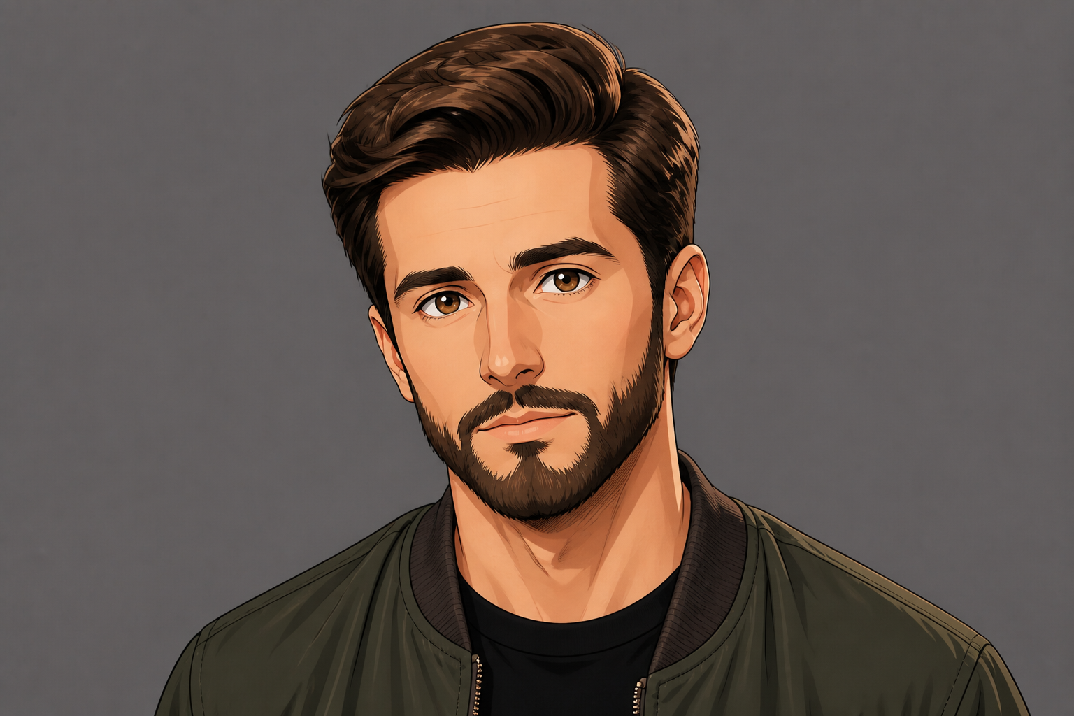 Anime beard style (after)