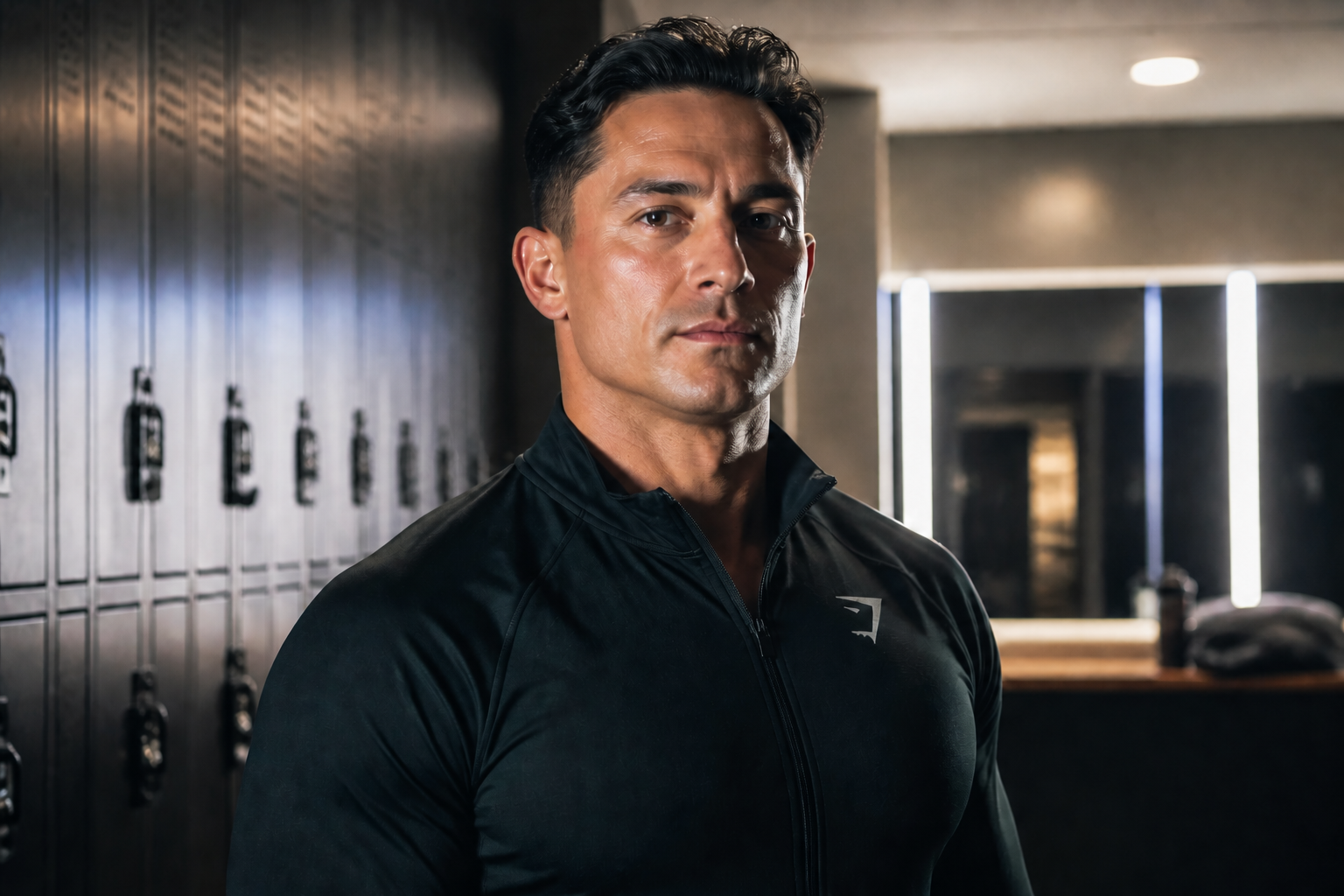 Gym portrait without beard (after)