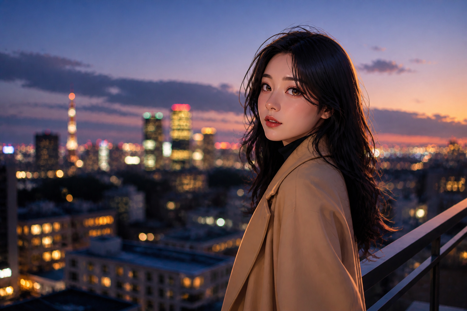 Anime beauty look (after)