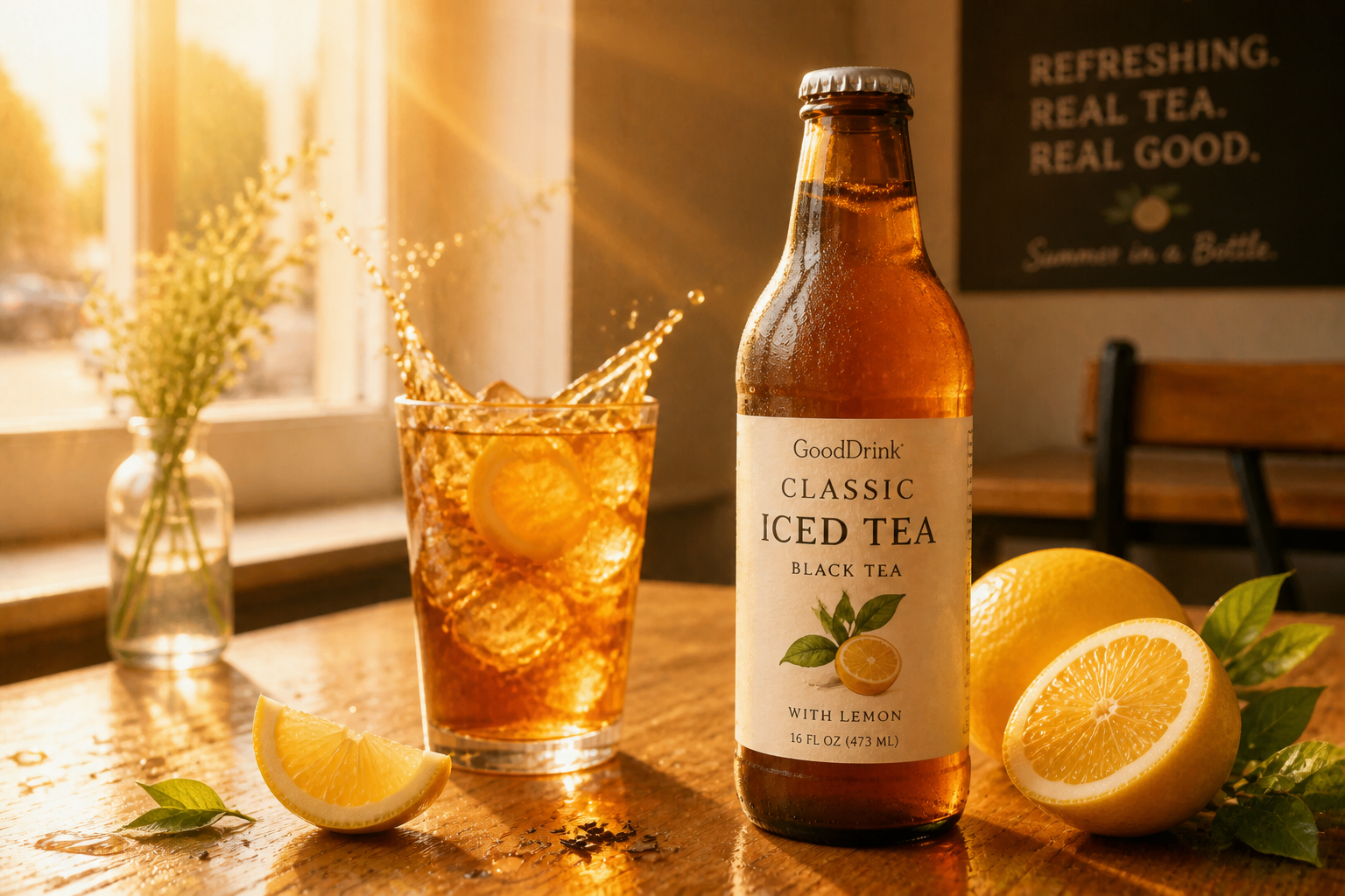 Golden iced tea campaign (after)