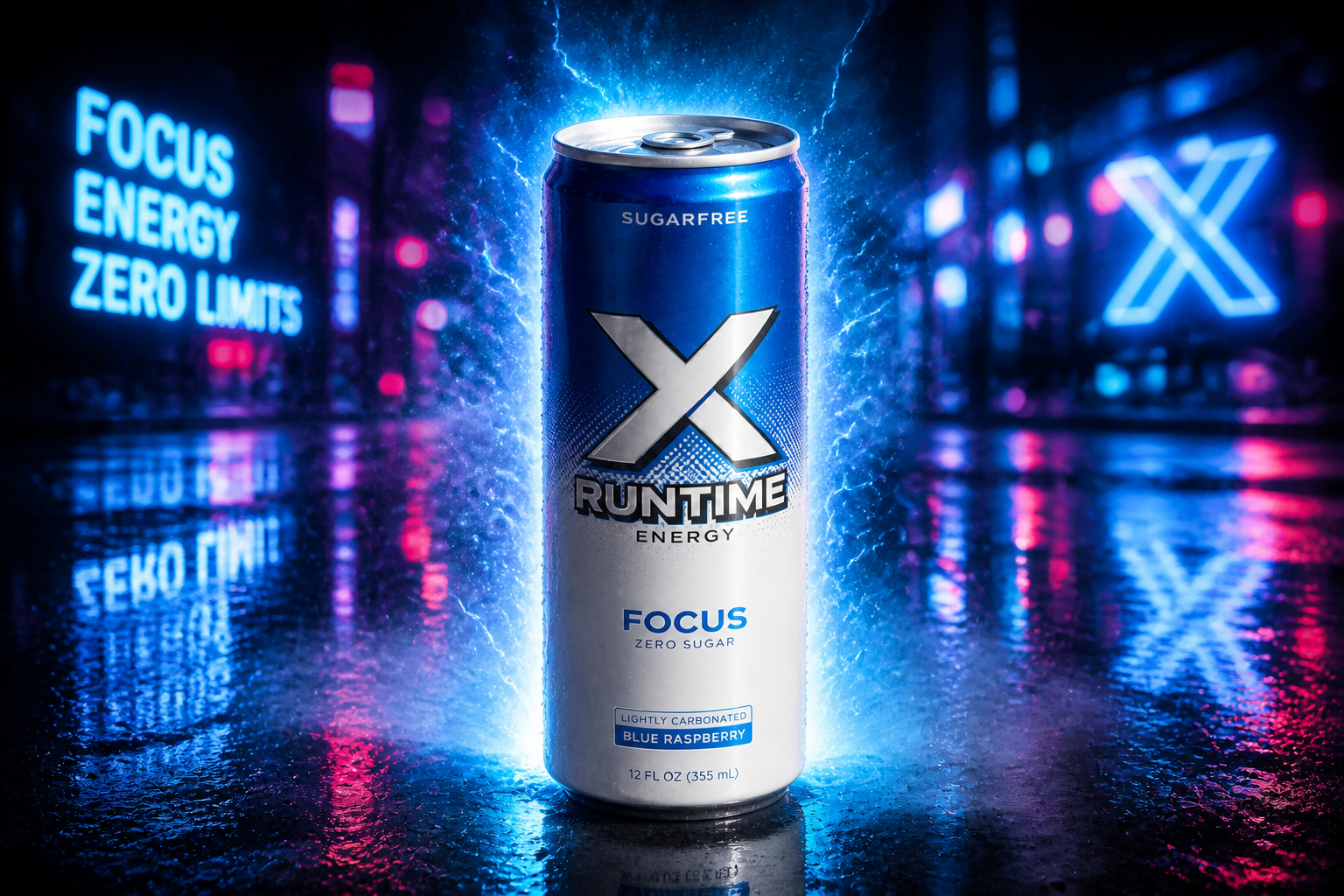 Neon energy drink spot (after)