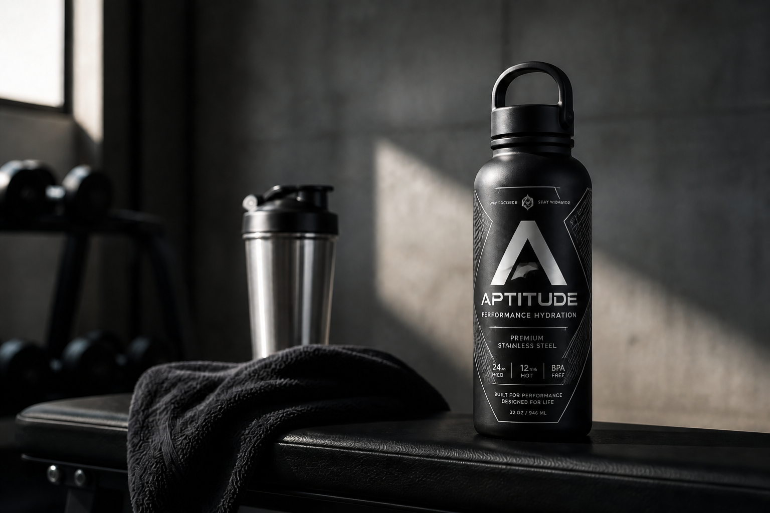 Sport bottle branding (after)