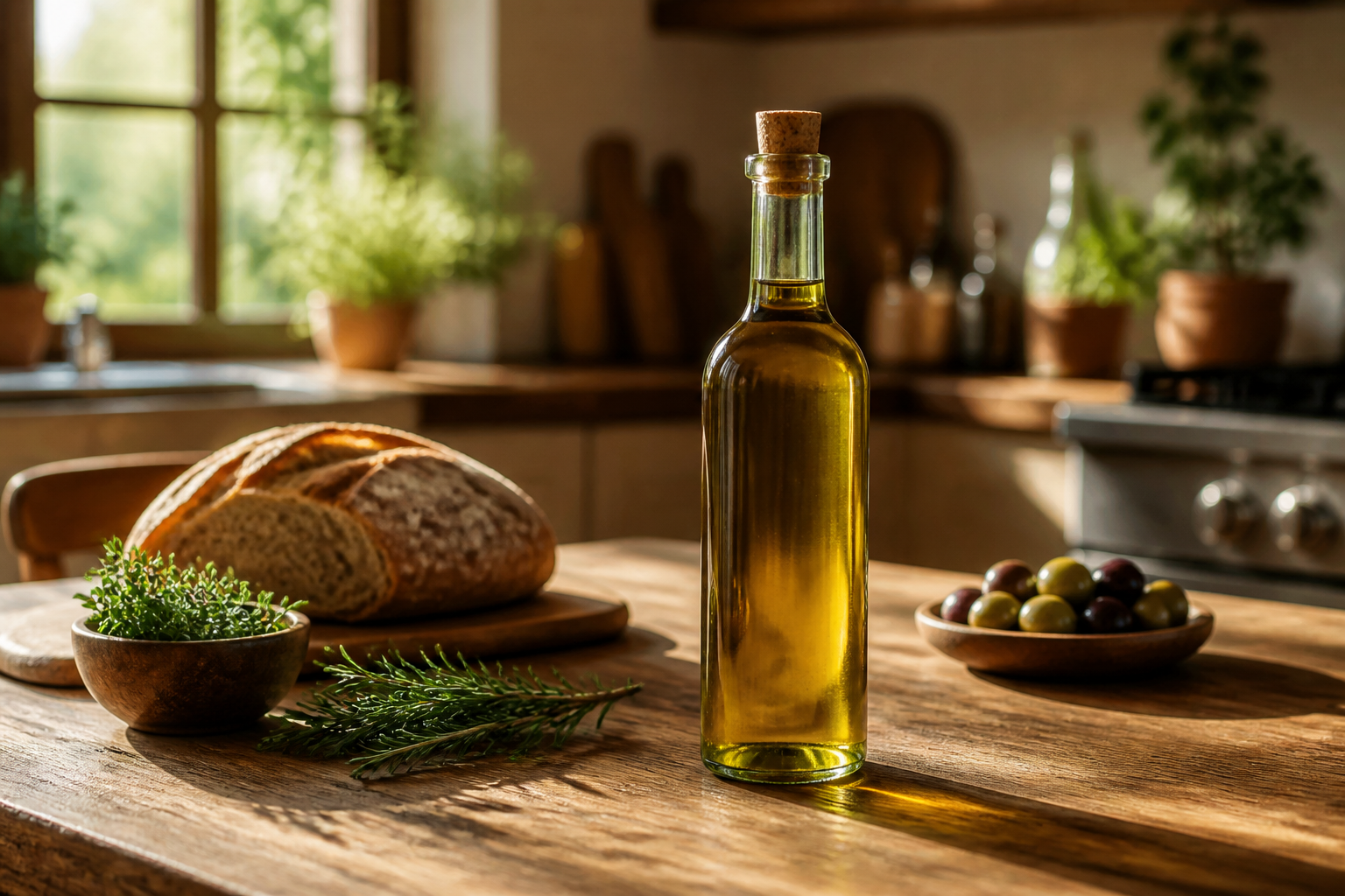 Gourmet olive oil label (before)
