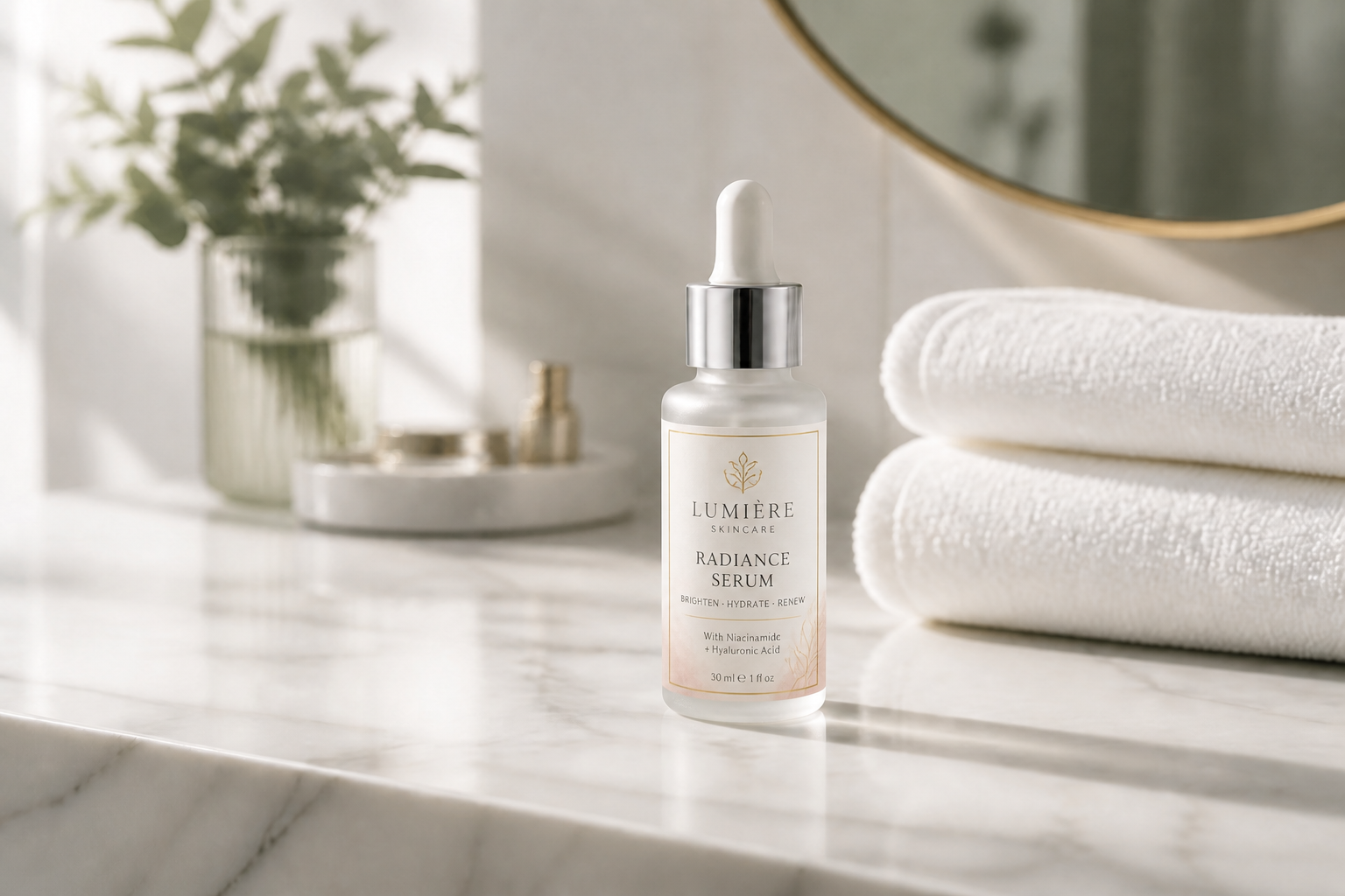 Luxury serum label (after)