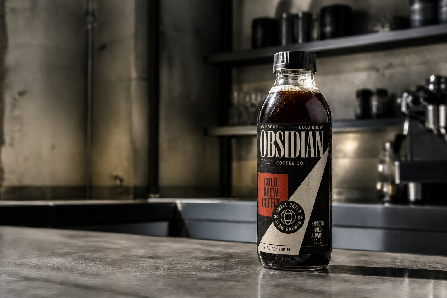 Editorial coffee label (after)