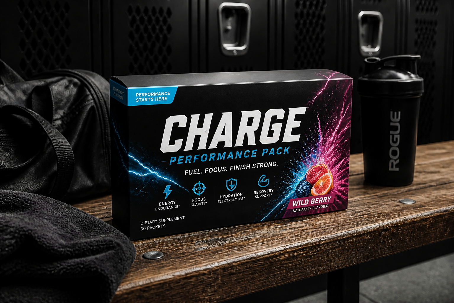 Sports supplement box (after)